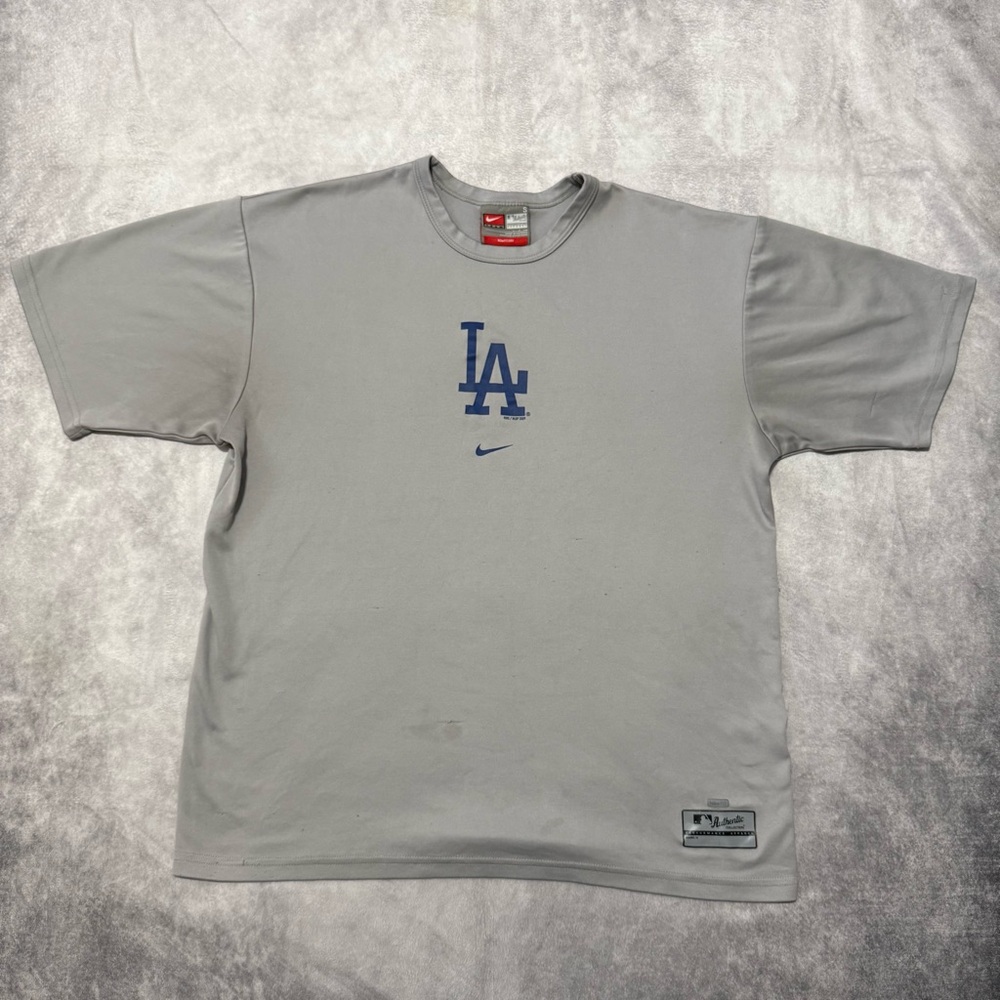 Nike Gray and Blue LA Men's T-Shirt 2009